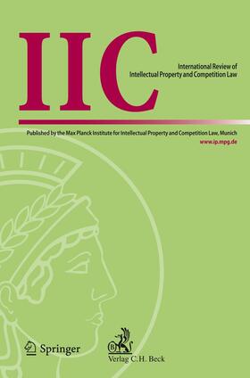 IIC - International Review of Intellectual Property and Competition Law | Springer | Zeitschrift | sack.de