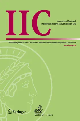 IIC - International Review of Intellectual Property and Competition Law | Springer | Zeitschrift | sack.de