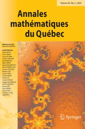  Annales mathématiques du Québec | Zeitschrift |  Sack Fachmedien