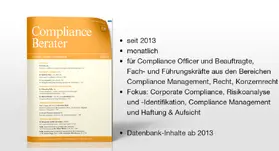 Deutscher Fachverlag GmbH, Fachmedien Recht, Frankfurt am Main |  Compliance-Berater | Zeitschrift |  Sack Fachmedien