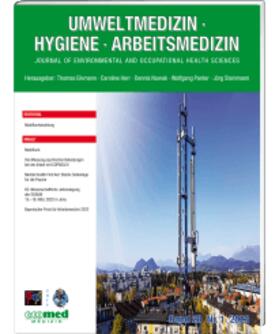 Umweltmedizin - Hygiene - Arbeitsmedizin | ecomed Medizin | Zeitschrift | sack.de