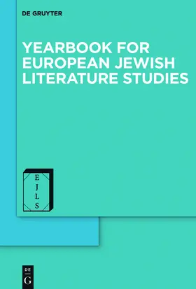  Yearbook for European Jewish Literature Studies | Zeitschrift |  Sack Fachmedien