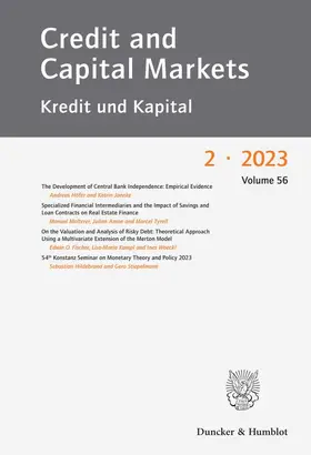  Credit and Capital Markets | Zeitschrift |  Sack Fachmedien