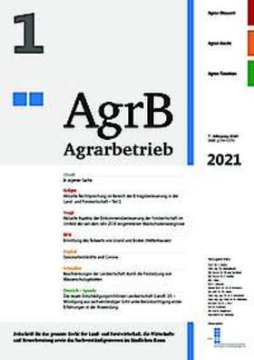  AgrB - Agrarbetrieb | Zeitschrift |  Sack Fachmedien