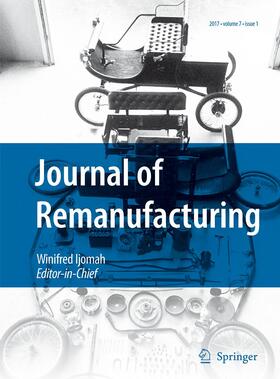  Journal of Remanufacturing | Zeitschrift |  Sack Fachmedien