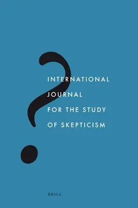 International Journal for the Study of Skepticism | Brill | Zeitschrift | www.sack.de