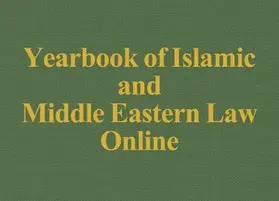  Yearbook of Islamic and Middle Eastern Law Online | Zeitschrift |  Sack Fachmedien