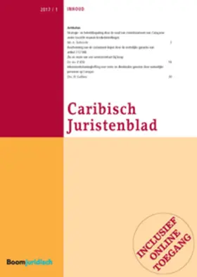  Caribisch Juristenblad | Zeitschrift |  Sack Fachmedien