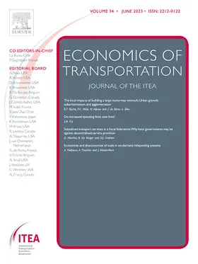 Economics of Transportation | Elsevier | Zeitschrift | sack.de