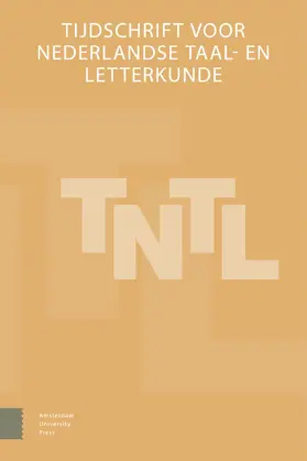  Tijdschrift voor Nederlandse Taal- en Letterkunde | Zeitschrift |  Sack Fachmedien