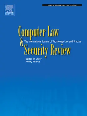  Computer Law & Security Review | Zeitschrift |  Sack Fachmedien