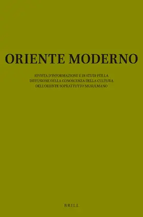  Oriente Moderno | Zeitschrift |  Sack Fachmedien