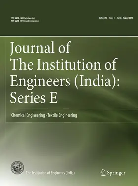 Journal of The Institution of Engineers (India): Series E | Springer | Zeitschrift | www.sack.de