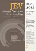  Journal für Erbrecht und Vermögensnachfolge (JEV) | Zeitschrift |  Sack Fachmedien