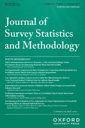 Journal of Survey Statistics and Methodology | Oxford University Press | Zeitschrift | sack.de