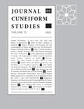  Journal of Cuneiform Studies | Zeitschrift |  Sack Fachmedien