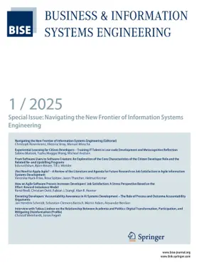  Business & Information Systems Engineering | Zeitschrift |  Sack Fachmedien