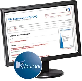 Die Rentenversicherung - rv | Erich Schmidt Verlag | Zeitschrift | sack.de