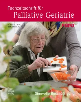 Fachgesellschaft für Palliative Geriatrie e.V. i.G. |  Fachzeitschrift für palliative Geriatrie | Zeitschrift |  Sack Fachmedien