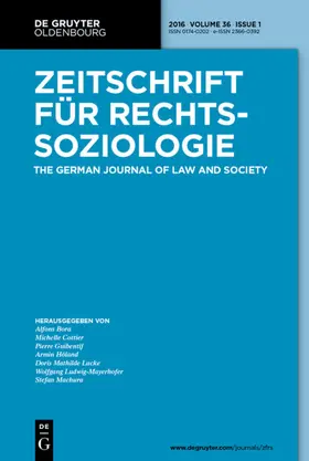  Zeitschrift für Rechtssoziologie | Zeitschrift |  Sack Fachmedien