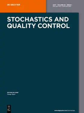 Editor-in-Chief: Yanev, George P. |  Stochastics and Quality Control | Zeitschrift |  Sack Fachmedien