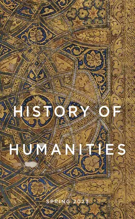  History of Humanities | Zeitschrift |  Sack Fachmedien