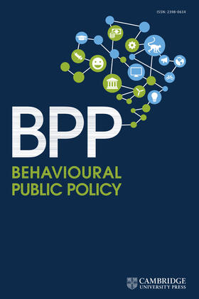 Behavioural Public Policy | Cambridge University Press | Zeitschrift | sack.de