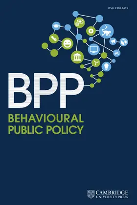 Behavioural Public Policy | Cambridge University Press | Zeitschrift | sack.de