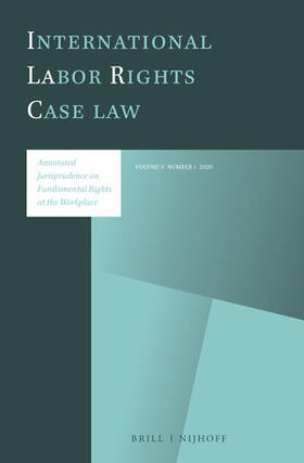 International Labor Rights Case Law | Brill | Nijhoff | Zeitschrift | sack.de