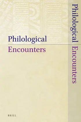  Philological Encounters | Zeitschrift |  Sack Fachmedien