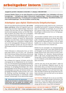  arbeitgeber intern | Zeitschrift |  Sack Fachmedien