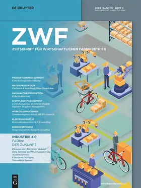  Zeitschrift für wirtschaftlichen Fabrikbetrieb | Zeitschrift |  Sack Fachmedien