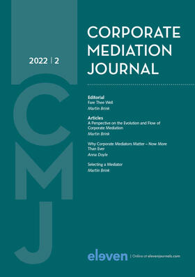 Editors: 	Martin Brink PhD and Claire Mulder, PhD candidate |  Corporate Mediation Journal (CMJ) | Zeitschrift |  Sack Fachmedien