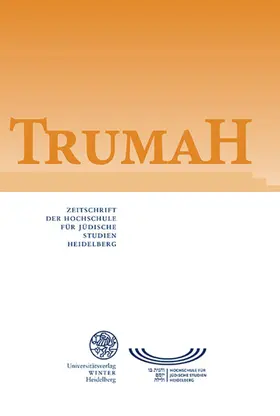 Hochschule für jüdische Studien Heidelberg |  Trumah | Zeitschrift |  Sack Fachmedien
