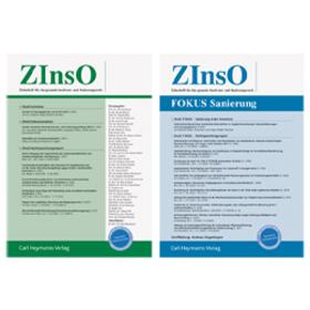  Zeitschrift für das gesamte Insolvenz- und Sanierungsrecht (ZInsO) | Zeitschrift |  Sack Fachmedien