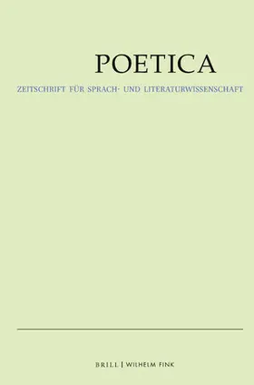 Poetica | Brill | Fink | Zeitschrift | www.sack.de