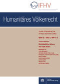 Chefredakteur: Prof. Dr. Hans-Joachim Heintze |  Humanitäres Völkerrecht | Zeitschrift |  Sack Fachmedien