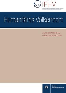 Humanitäres Völkerrecht | Berliner Wissenschafts-Verlag | Zeitschrift | sack.de