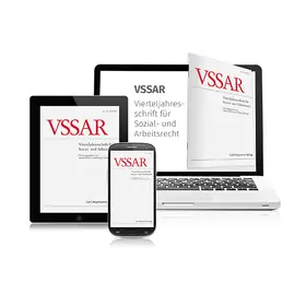  VSSAR - Vierteljahresschrift für Sozial- und Arbeitsrecht | Zeitschrift |  Sack Fachmedien