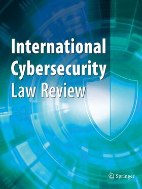 International Cybersecurity Law Review | Springer | Zeitschrift | sack.de