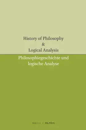  History of Philosophy & Logical Analysis | Zeitschrift |  Sack Fachmedien