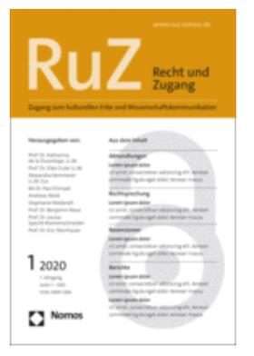 Recht und Zugang - RuZ | Nomos | Zeitschrift | sack.de