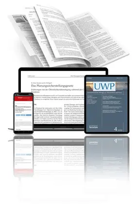  Umweltrechtliche Beiträge aus Wissenschaft und Praxis (UWP) | Zeitschrift |  Sack Fachmedien