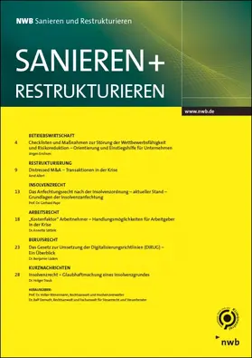 NWB Sanieren und Restrukturieren | NWB Verlag | Zeitschrift | sack.de