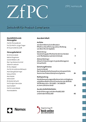  ZfPC - Zeitschrift für Product Compliance | Zeitschrift |  Sack Fachmedien