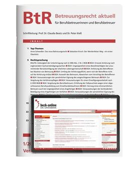  BtR Betreuungsrecht aktuell | Zeitschrift |  Sack Fachmedien