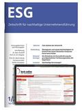  ESG - Zeitschrift für nachhaltige Unternehmensführung | Zeitschrift |  Sack Fachmedien
