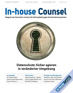  In-house counsel | Zeitschrift |  Sack Fachmedien