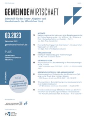 VKW Verlag Versorgungs- und Kommunalwirtschaft GmbH |  Gemeindewirtschaft | Zeitschrift |  Sack Fachmedien