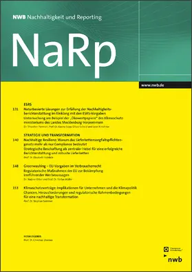  NWB Nachhaltigkeit und Reporting | Zeitschrift |  Sack Fachmedien